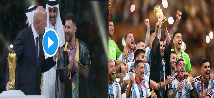 مراسم تتويج الأرجنتين بلقب مونديال قطر 2022.